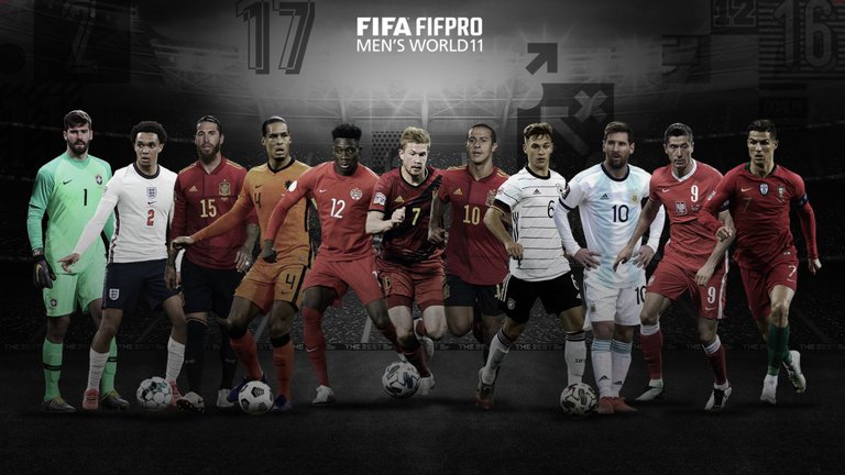 Con Lionel Messi entre los elegidos, la FIFA dio a conocer el 11 ideal de 2020