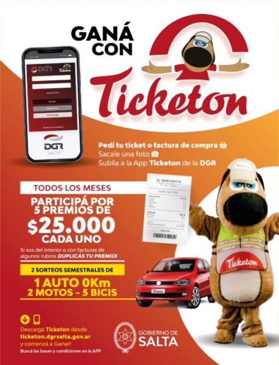 Rentas lanzará este lunes el concurso Ticketon para toda la provincia