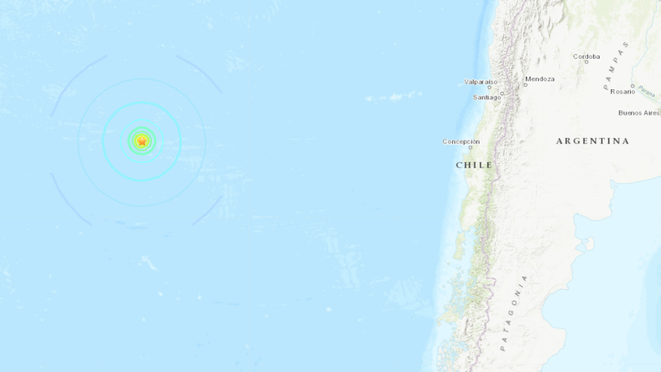 Un fuerte sismo se registra cerca de la Isla de Pascua, en Chile