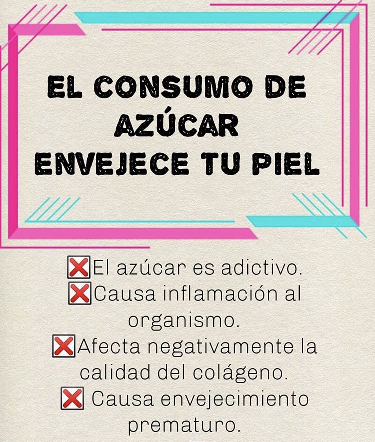 El consumo de azúcar envejece tu piel