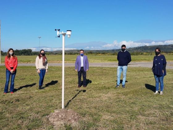 Se inauguró en el Parque del Bicentenario una estación meteorológica