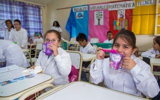 Volvió la copa de leche para los alumnos del nivel primario