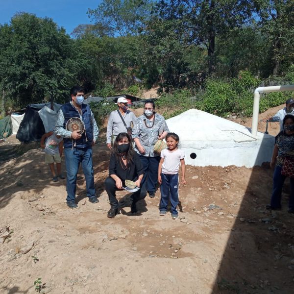 Inauguraron una cosecha de agua en Embarcación que abastecerá a 60 familias