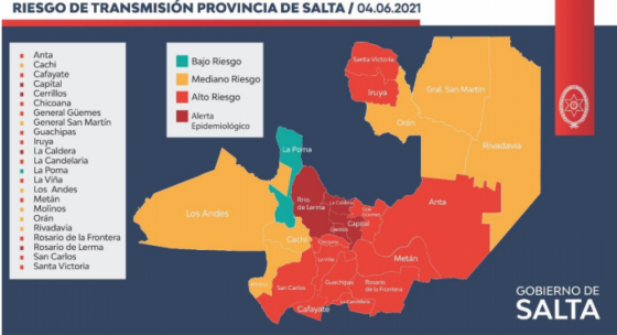 Son 4 los departamentos en alerta epidemiológica y 12 con alto riesgo sanitario