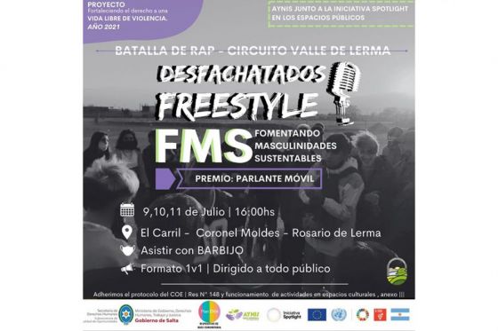 Desfachatados Freestyle: las nuevas fechas serán en El Carril, Moldes y Rosario de Lerma