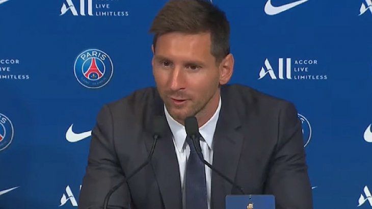 El PSG presentó a Messi en conferencia de prensa: «Mi sueño es levantar otra Champions»