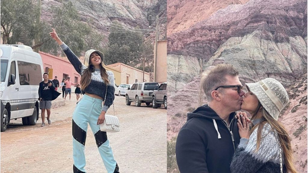 Fernando Burlando tuvo un gesto romántico para Barby Franco en el Cerro de los Siete Colores