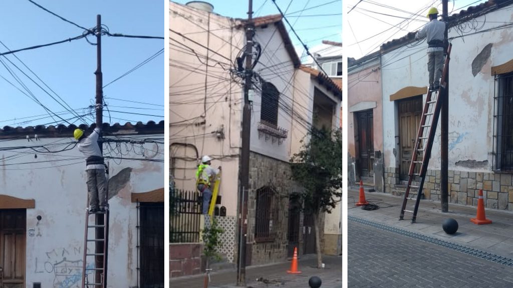 El municipio lleva retirados más de 19 mil metros lineales de cables en desuso