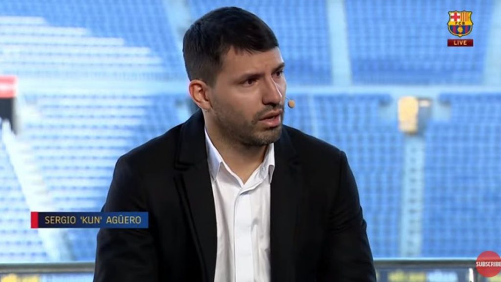 El Kun Agüero, totalmente emocionado, anunció su retiro del fútbol