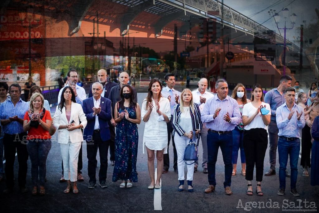 Bettina Romero inauguró las obras del puente Vélez Sarsfield