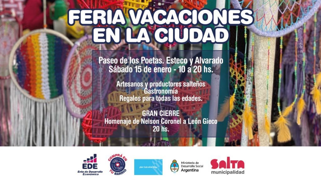 Este sábado se realiza la 1era Feria de Emprendedores del año en el Paseo de los Poetas