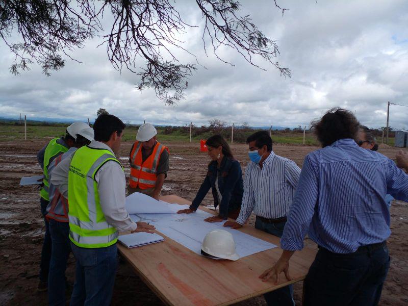 Verificaron el avance de las obras del Nodo Logístico y Puerto Seco de General Güemes