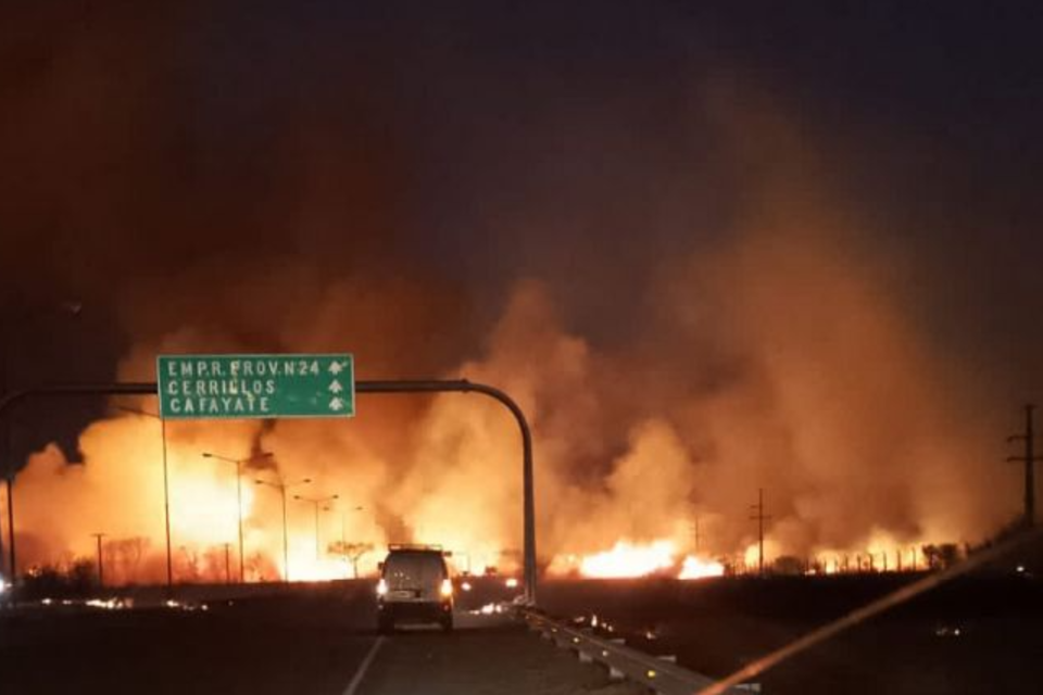 Terrible incendio en distintos lugares de Salta, la zona más afectada San Luis