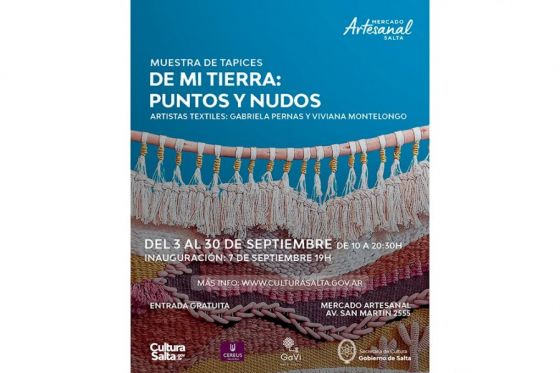 Artistas textiles expondrán tapices en el Mercado Artesanal Salteño