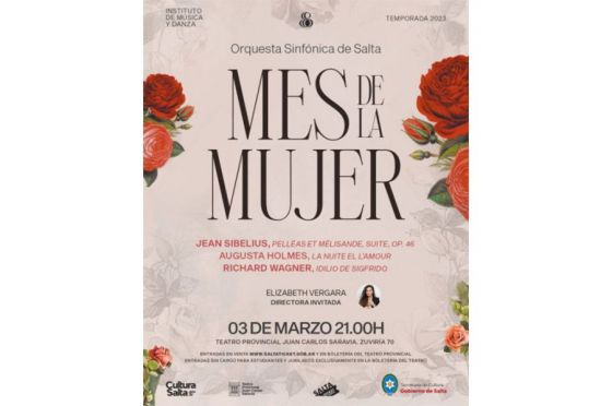 Homenaje al Mes de la Mujer en el concierto de pretemporada de la Sinfónica