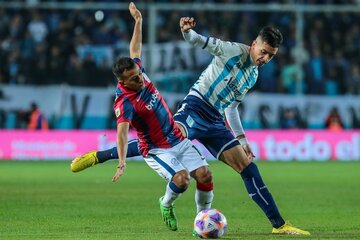 Con polémicas y expulsiones, Racing empató el clásico ante San Lorenzo por la Liga Profesional