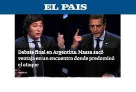 “Massa impuso su agenda” y “Milei no pudo”: así reseñó la prensa internacional el debate presidencial previo al balotaje