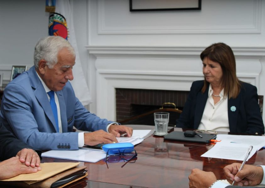 Frontera Norte: Patricia Bullrich se reunió con el ministro Dominguez