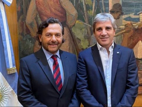 Gustavo Sáenz se reunió con Caputo y le pidió más obras para Salta