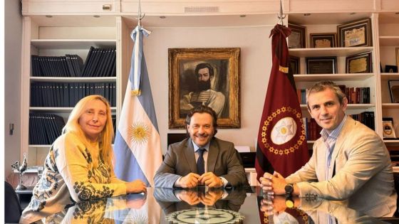 El Gobernador Sáenz recibió a Karina Milei y Martín Menem en Casa de Gobierno