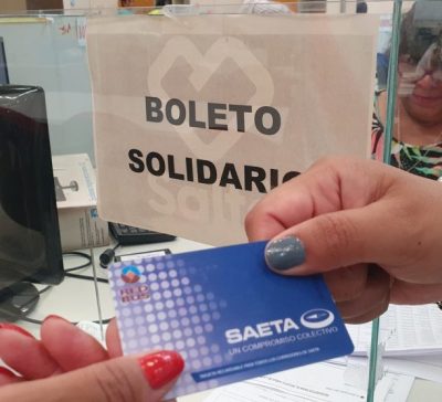 Boleto solidario : comienz ala recarga de Septiembre