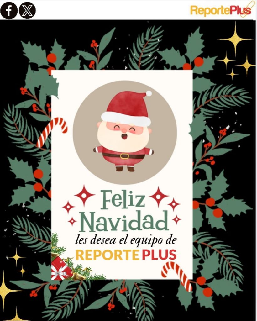 Felíz Navidad les desea Reporte Plus