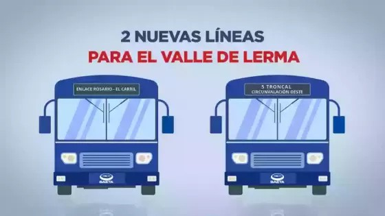 Habilitarán dos nuevas líneas de SAETA para brindar una mayor conexión al Valle de Lerma