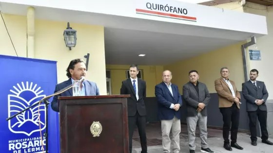 Gustavo Sáenz rehabilitó luego de 20 años, el quirófano del hospital de Rosario de Lerma