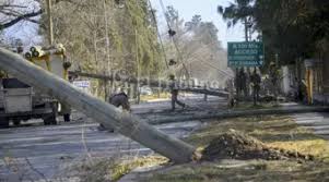 Más de 160 familias pidieron ayuda al 911 tras el paso del viento zonda