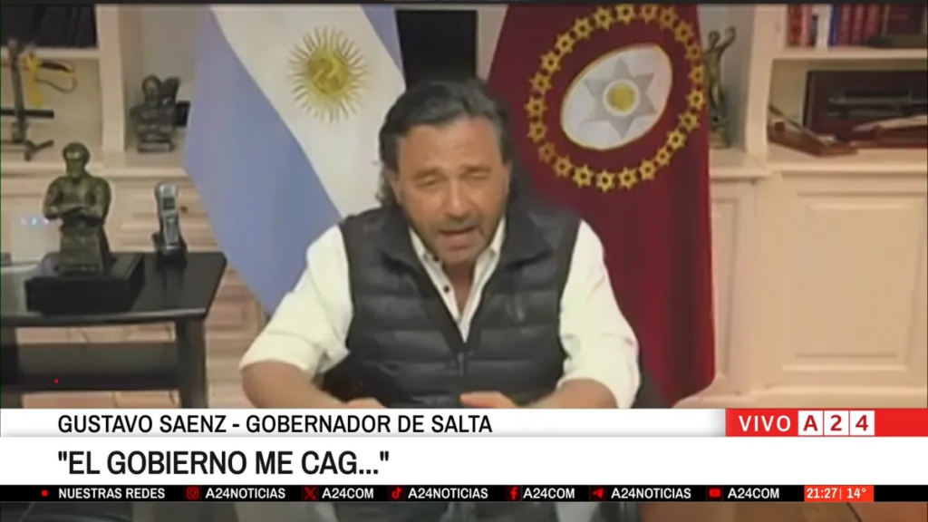 Gustavo Sáenz apuntó contra Milei tras la convocatoria a la mesa política nacional » él me uso»