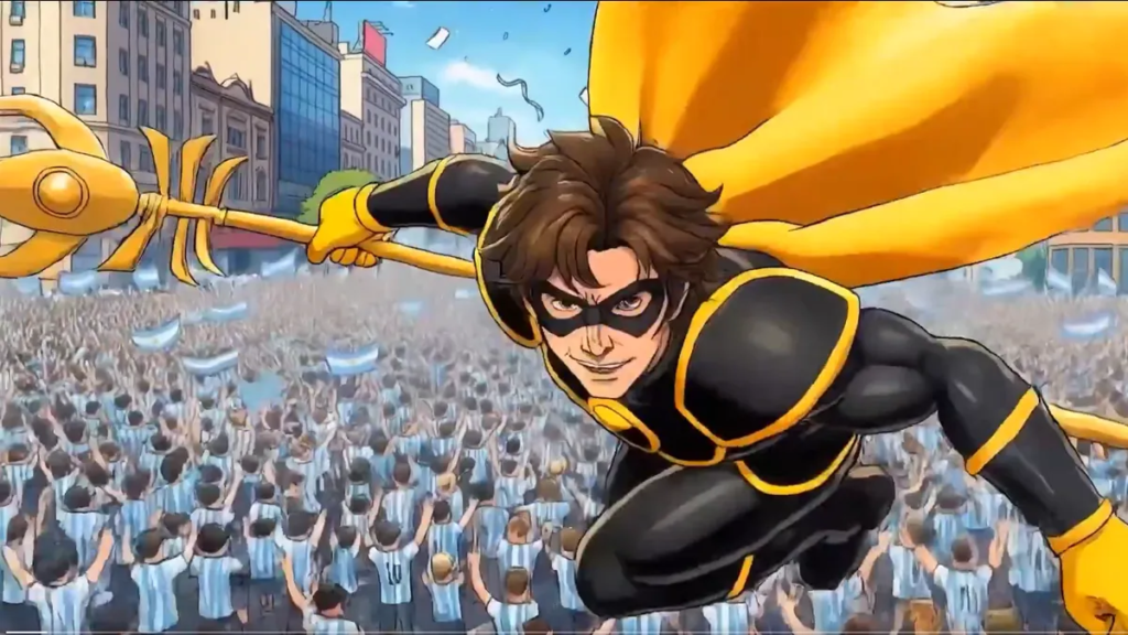 Javier Milei lanzó sus redes oficiales en inglés como un superhéroe libertario animado