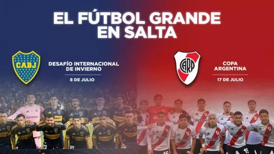 Boca jugará el 8 de julio y River el 17 en el Martearena