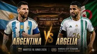 La Selección argentina vs. Argelia por el Mundial 2026
