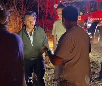El gobernador Sáenz supervisó los dieferentes operativos de emergencias por incendios