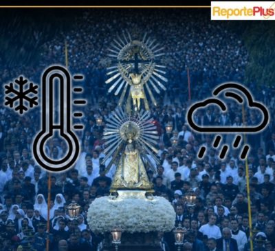 Se espera frío y lluvia para el milagro